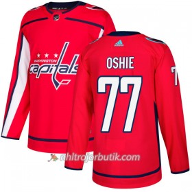 Män Ishockey Washington Capitals Tröja T.J. Oshie 77 Adidas 2017-2018 Röd Authentic